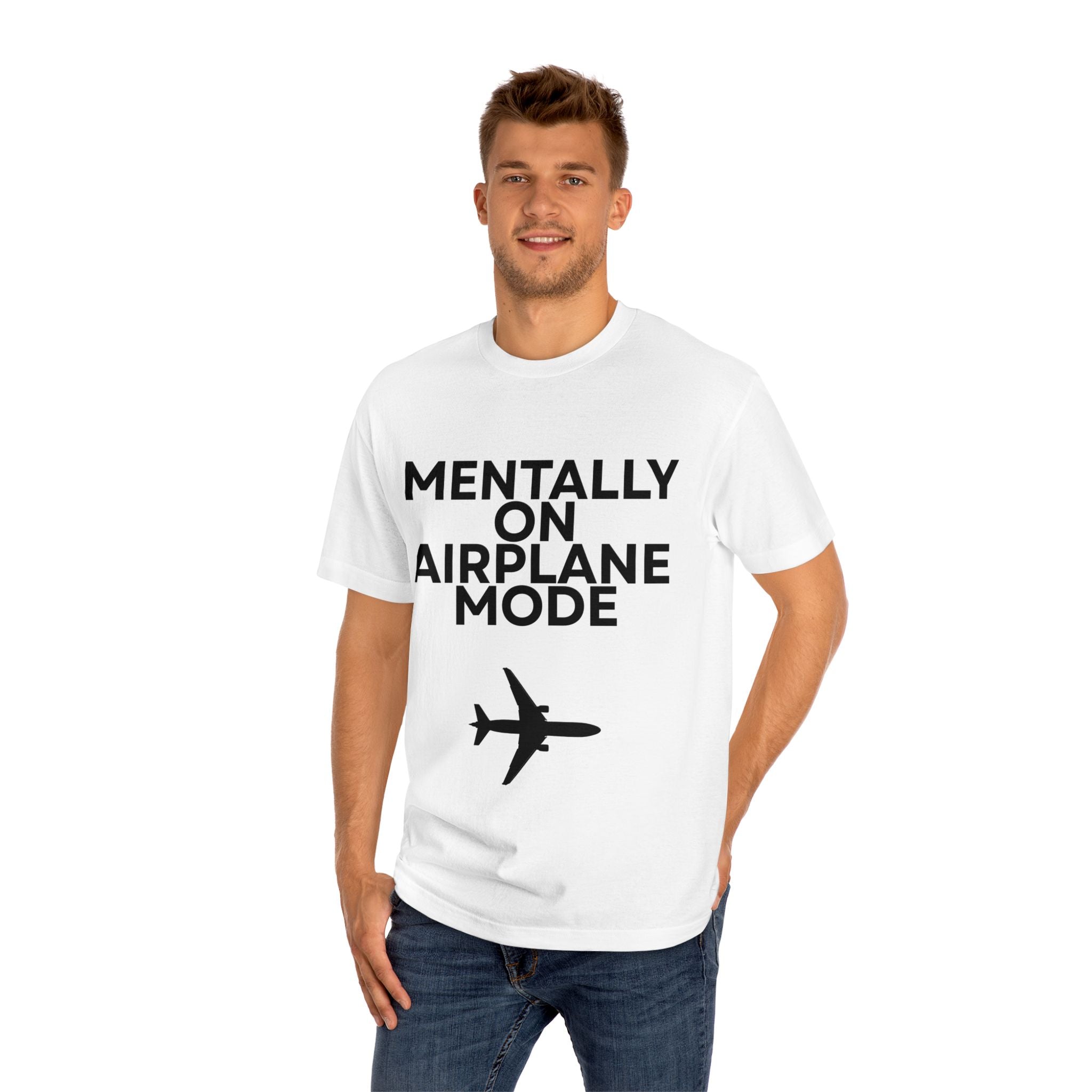 Mentally On Airplane Mode T-Shirt — Funny Travel Tee for Frequent Flyers