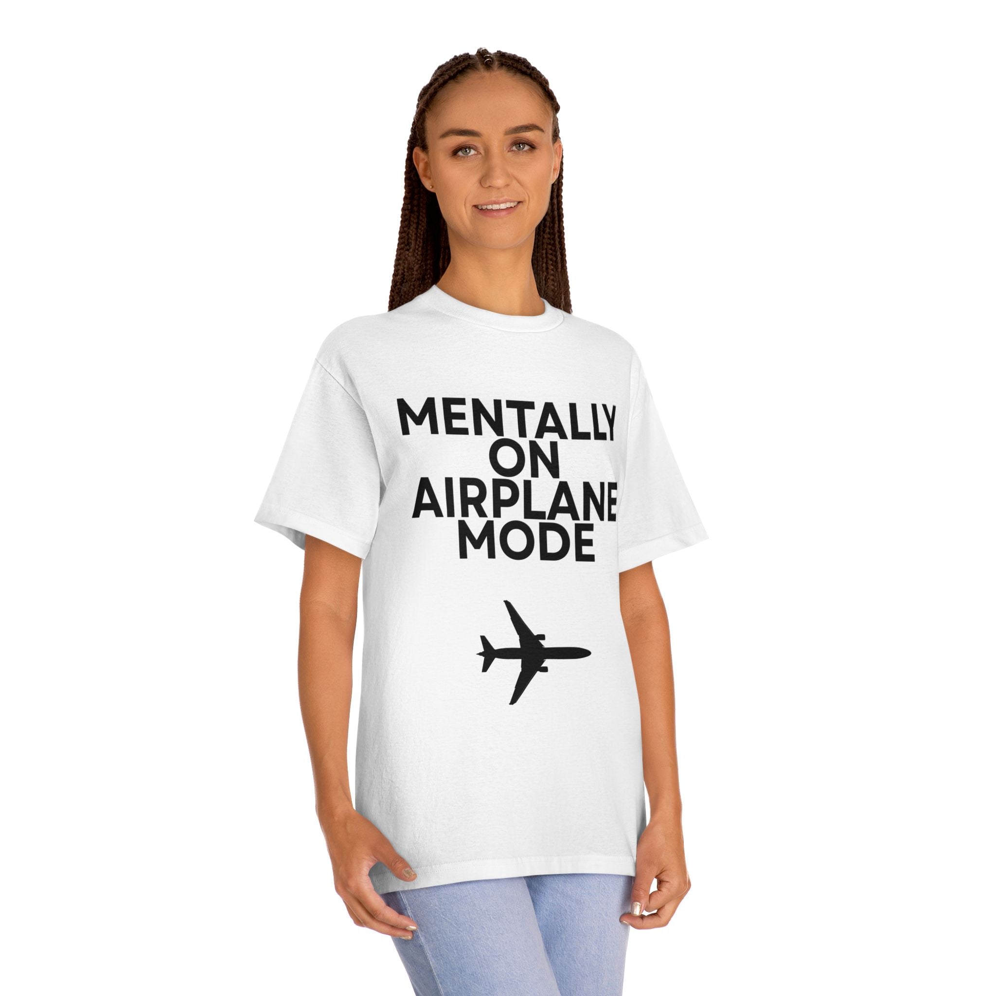 Mentally On Airplane Mode T-Shirt — Funny Travel Tee for Frequent Flyers